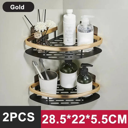 Bathroom Shelf Kitchen Storage Organizer Aluminum Alloy Shampoo Rack Shower Shelf Bathroom Accessories No Drill Shelf    Home Decor Supply | Online Retail | ShoreShopper.com
