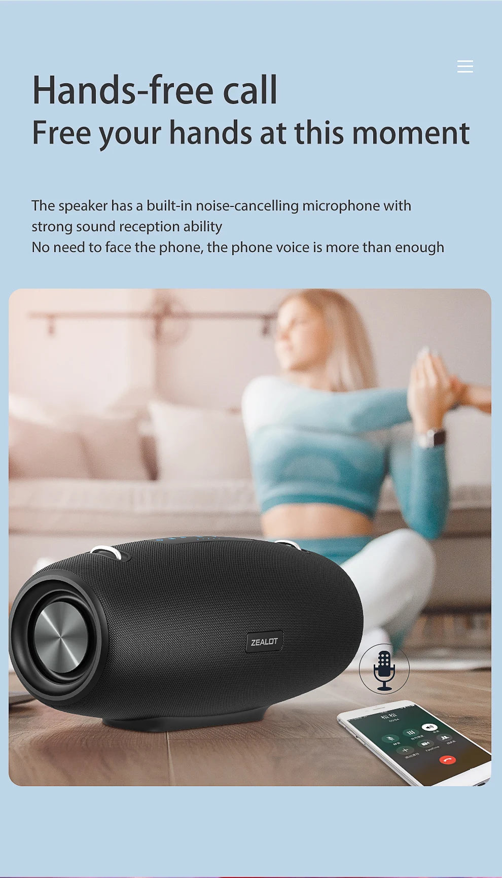 Zealot S67 Wireless Speaker WithShoulder Strap,Outdoor,Waterproof,Portable Speaker with Loud Stero and Booming Bass,40H Playtime    Home Decor Supply | Online Retail | ShoreShopper.com