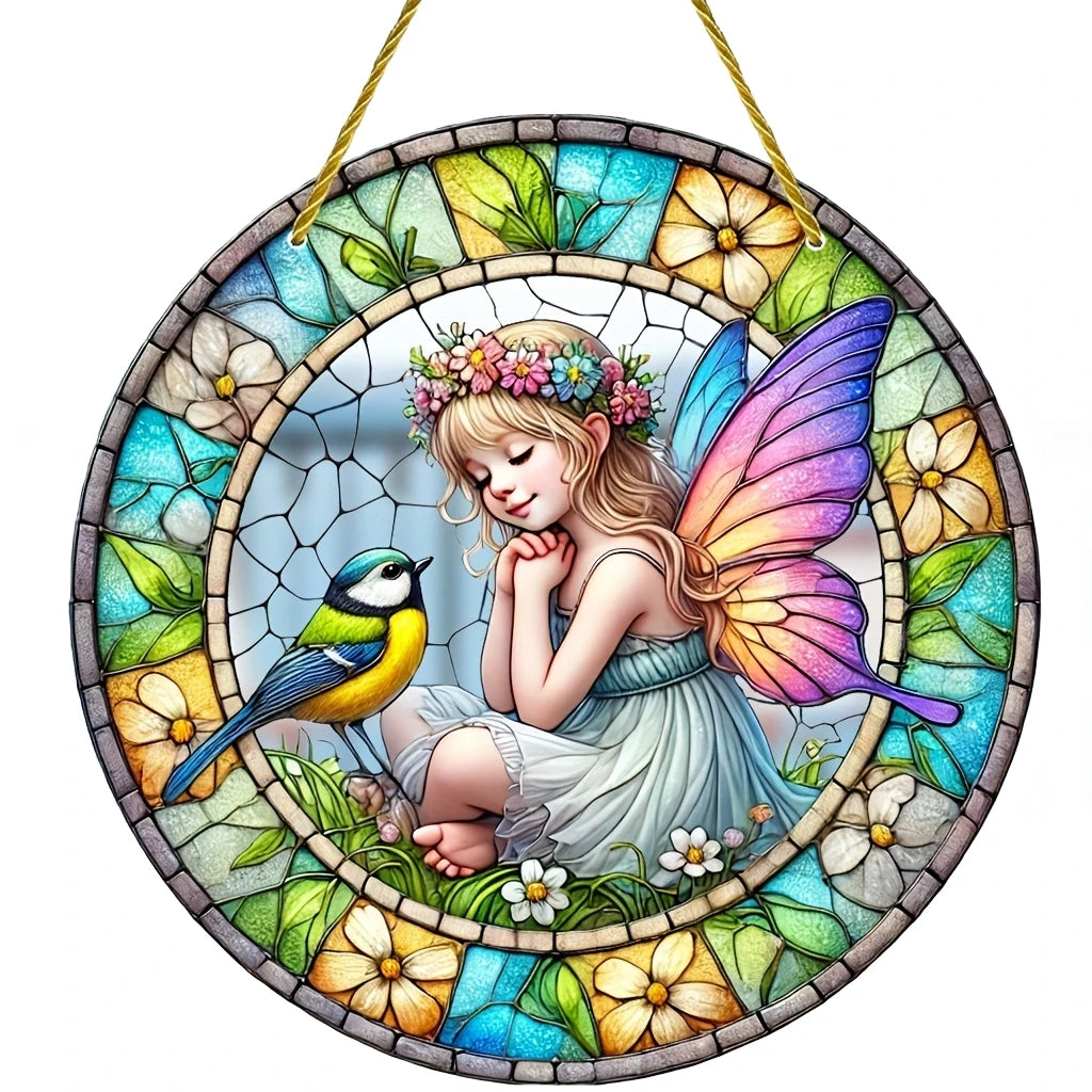 Enchanting Elf Fairy Acrylic Sun Catcher Window Door Display, Seasonal Summer Decor - for Home, Bar, for Daily Christmas Decor    Your Coastal Marketplace | Shoreshopper.com