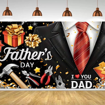 Spanish Feliz Dia Papa Backdrop Father's Day Photo Background Balloon Mustache Tie Banner Dad Party Decoration  Booth Props    Your Coastal Marketplace | Shoreshopper.com