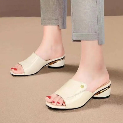 Women's Shoes Fashion Red Sexy Womens Slippers 2026 Soft Leather Ladies Comfortable Sandals Suitable for Girls Pantuflas Mujer    Your Coastal Marketplace | Shoreshopper.com