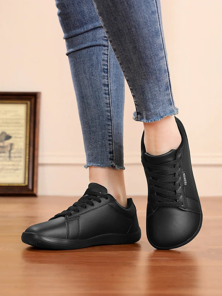 Women Shoes Wide Barefoot Shoes for Women Minimalist Artificial Leather Casual Comfortable Flats White Shoes Walking Sneakers    Your Coastal Marketplace | Shoreshopper.com
