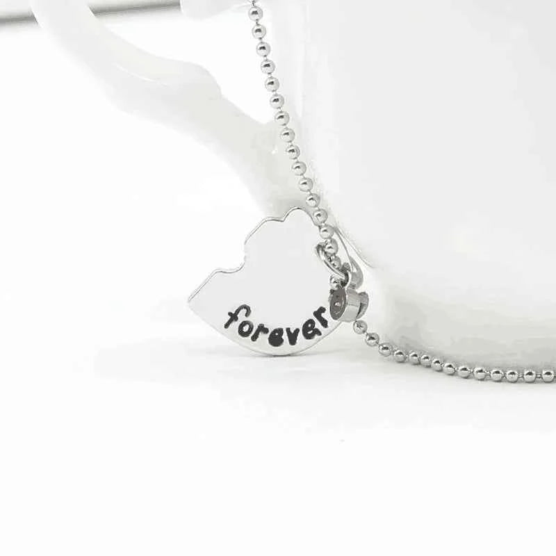 3 piece best friend necklace Women Necklac Chain 3 Piece Set Best Friend Friendship Pendant Bff Matching Necklace Jewelry