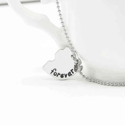 3 piece best friend necklace Women Necklac Chain 3 Piece Set Best Friend Friendship Pendant Bff Matching Necklace Jewelry