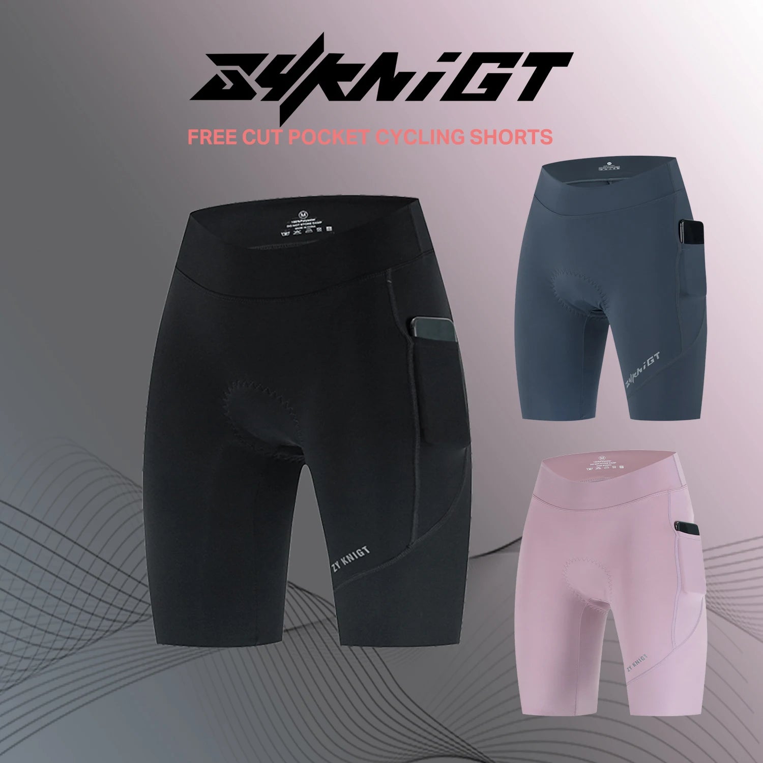 ZYKNIGT bib women's summer free cut hems, high-quality cycling shorts, breathable and quick drying sports pants - ShoreCo.Shop