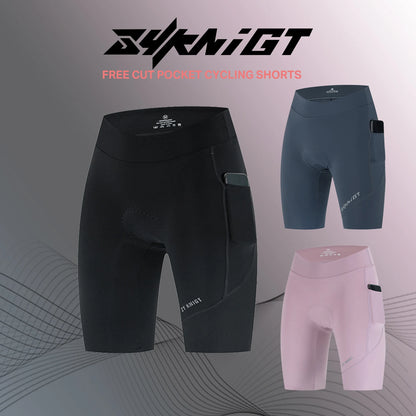 ZYKNIGT bib women's summer free cut hems, high-quality cycling shorts, breathable and quick drying sports pants - ShoreCo.Shop