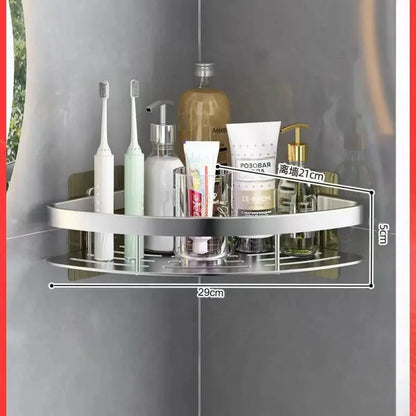 Bathroom Shelf Aluminum Alloy Shampoo Rack Makeup Storage Organizer Shower Shelf Bathroom Accessories No Drill Wall Corner Shelf    Home Decor Supply | Online Retail | ShoreShopper.com
