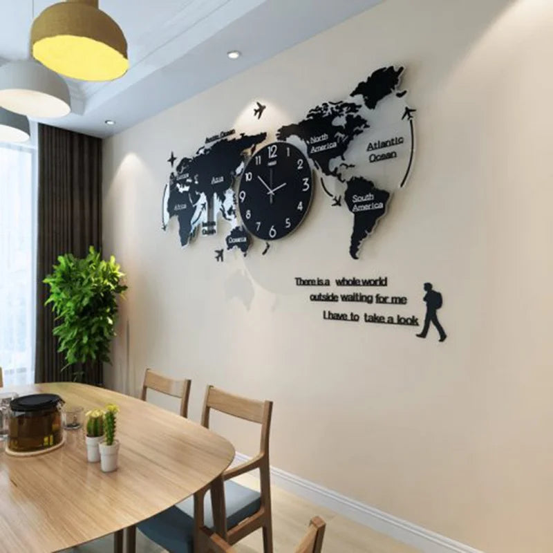 New Hot Unique Acrylic Wall Clock 3D DIY Large Wall Hanging Clock with Stickers Home Decorations    Home Decor Supply | Online Retail | ShoreShopper.com