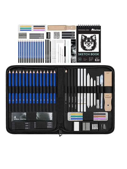 Bview Art Pro Art Kit 49pcs - Sketching Supplies Set with Graphite/Charcoal Pencils, Sketch Pad & Tools for Artists Adults    Home Decor Supply | Online Retail | ShoreShopper.com
