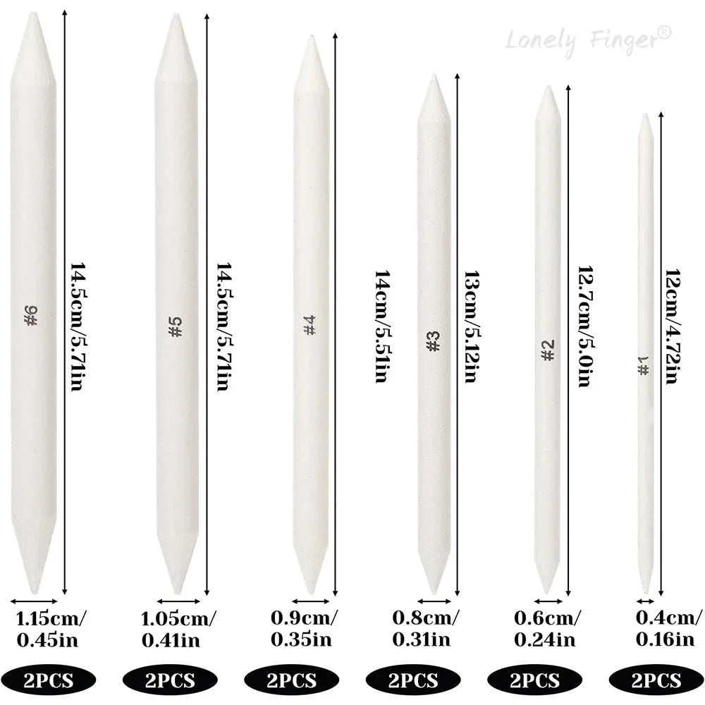 6/12 Pcs Blending Stumps, Paper Art Blenders, Drawing Pencils for Student Artist Charcoal Sketch Drawing Tools, Sketch Supplies    Home Decor Supply | Online Retail | ShoreShopper.com