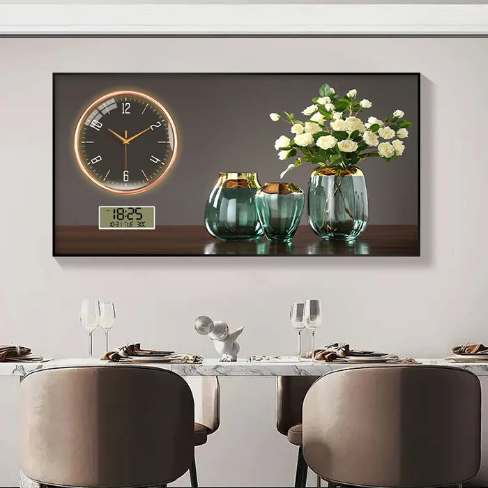 Large Size Aluminum alloy framed Artwork Wall Clock, Luxurious Muted Quartz Clock for Home Decor,living Room,bed Room Décor    Home Decor Supply | Online Retail | ShoreShopper.com
