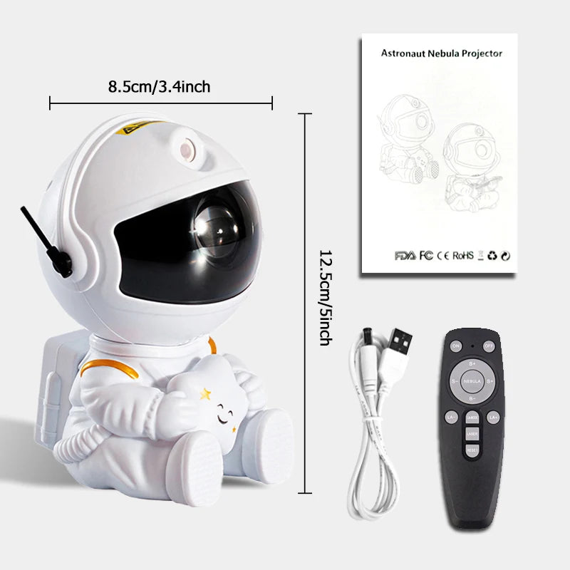 Star Projector Galaxy Night Light Astronaut Space Projector Starry Nebula Ceiling LED Lamp for Bedroom Home Decorative kids gift - ShoreCo.Shop