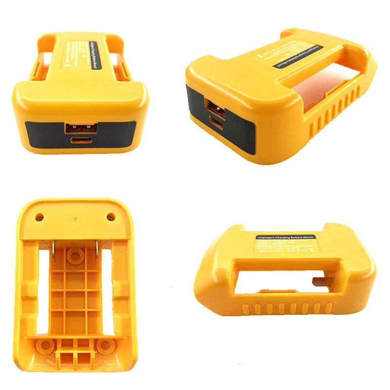 Li-ion Battery Parts Adapter For DEWALT 20V DCB200 For Makita 18V BL1830 Lithium Batteries Case Type C USB Power Bank Charger    Home Decor Supply | Online Retail | ShoreShopper.com