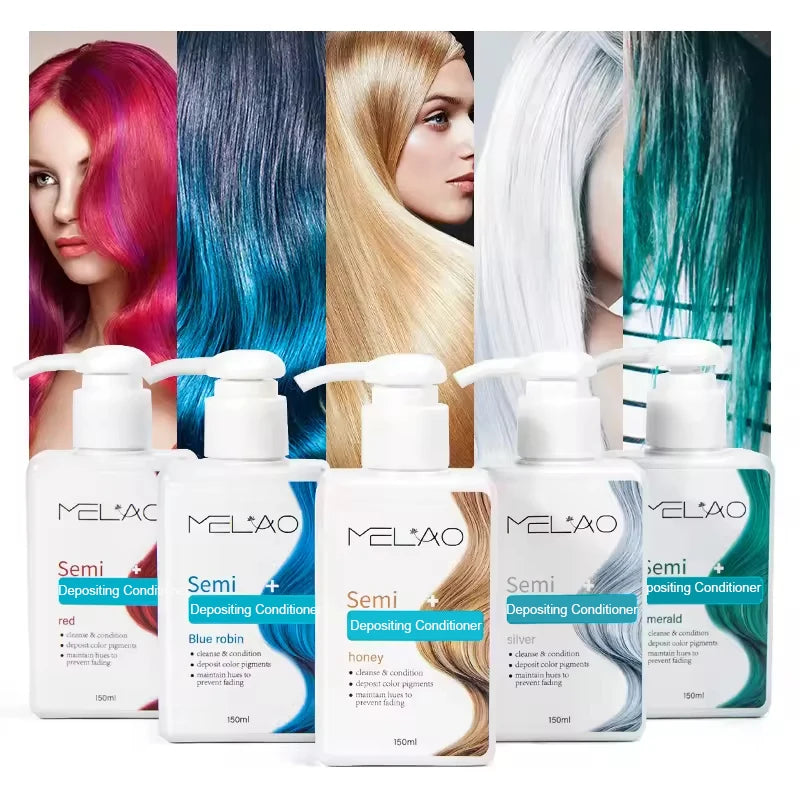 MELAO Hair Dye - Semi Permanent Hair Color Depositing Conditioner, Cruelty-free - ShoreCo.Shop