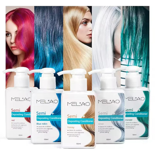 MELAO Hair Dye - Semi Permanent Hair Color Depositing Conditioner, Cruelty-free - ShoreCo.Shop