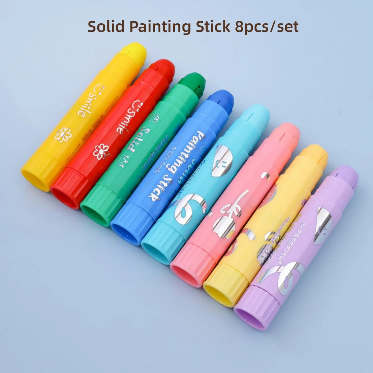 8/12 Colors Crafts Paint Sticks Color Solid Painting Stick Washable Paint Sticks Drawing Graffiti Art for Kids and Students    Home Decor Supply | Online Retail | ShoreShopper.com