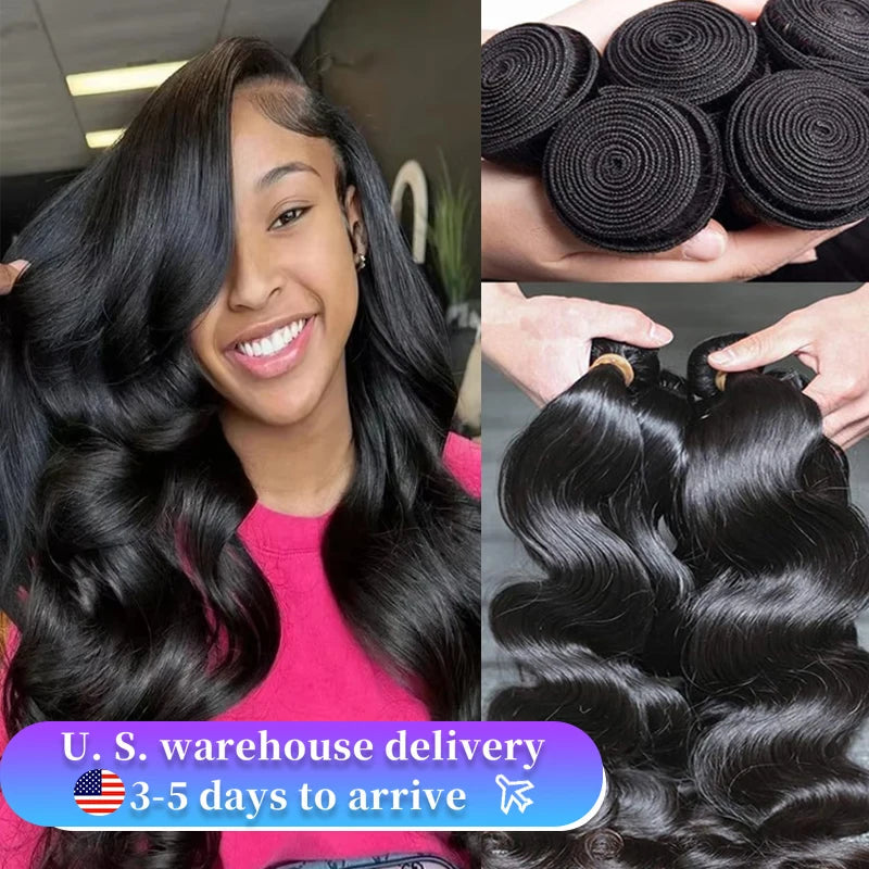 Body Wave Human Hair Bundles 12A Raw Virgin 100% Unprocessed Weave Human Hair Extensions 1 3 4 Bundles Deals Natural Color    Home Decor Supply | Online Retail | ShoreShopper.com