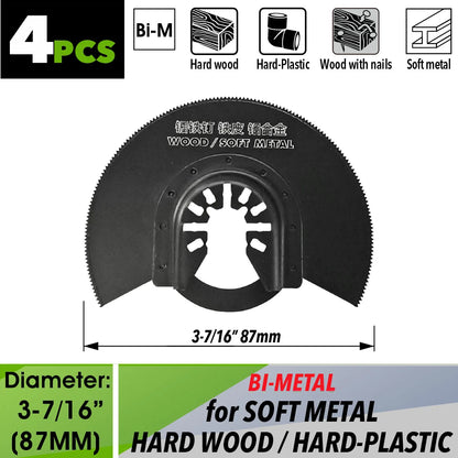 Oscillating Saw Blades Kit，Multitool Blades - Compatible with Milwaukee Dewalt  Worx Skil AEG Ryobi - ShoreCo.Shop