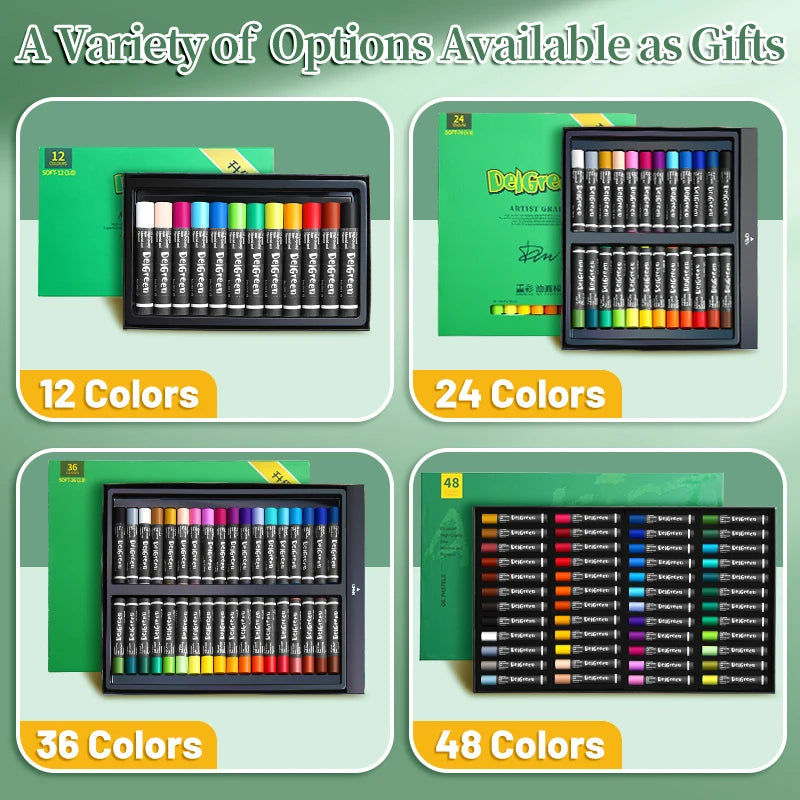 Artists Oil Pastels Set of 48/36/24/12Colors,for Painting,Blending,Art Supplies for Classroom,Beginners,Adults,Students,Teachers    Home Decor Supply | Online Retail | ShoreShopper.com
