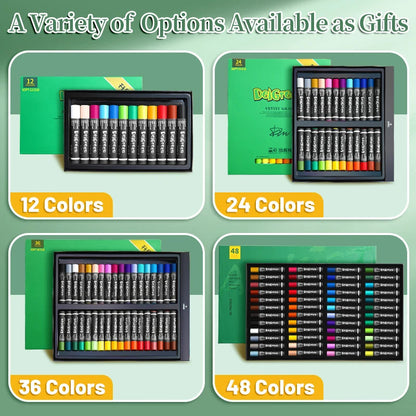 Artists Oil Pastels Set of 48/36/24/12Colors,for Painting,Blending,Art Supplies for Classroom,Beginners,Adults,Students,Teachers    Home Decor Supply | Online Retail | ShoreShopper.com