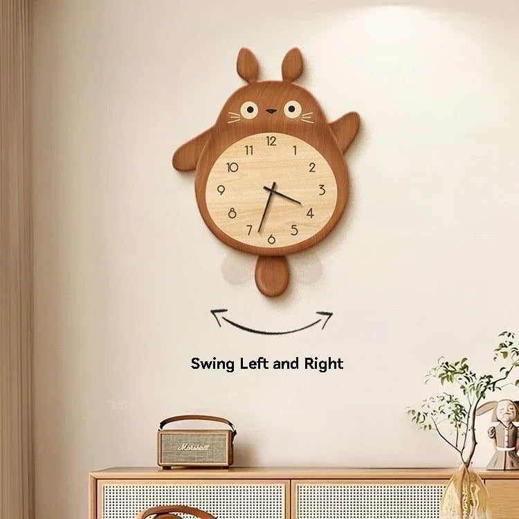 Cartoon Cat Design Wall Clock Wooden Sway Hanging Clock Decorative Painting For Restaurant Home Decor Gift    Home Decor Supply | Online Retail | ShoreShopper.com