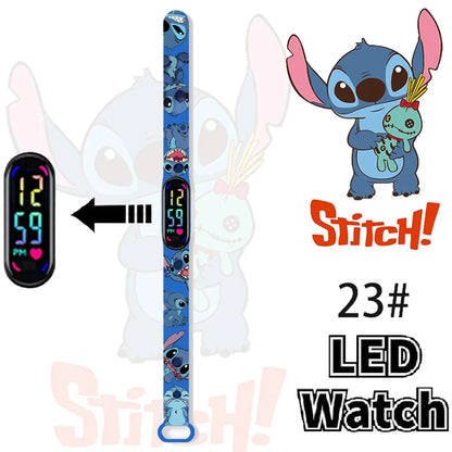 Disney Stitch Digital Kids' Watches Anime Figures LED Luminous Watch Touch Waterproof Electronic Sports Watch Kids Birthday Gift    Home Decor Supply | Online Retail | ShoreShopper.com