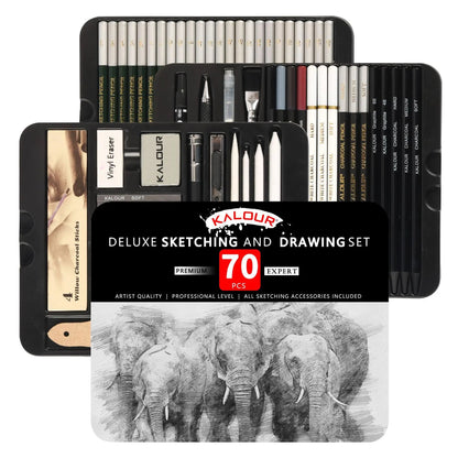 Professional Art Painting Set 70Pieces of Sketch Pencil Set Sketch Tool Set Art Painting Pencil Art Supplies for Painting    Home Decor Supply | Online Retail | ShoreShopper.com