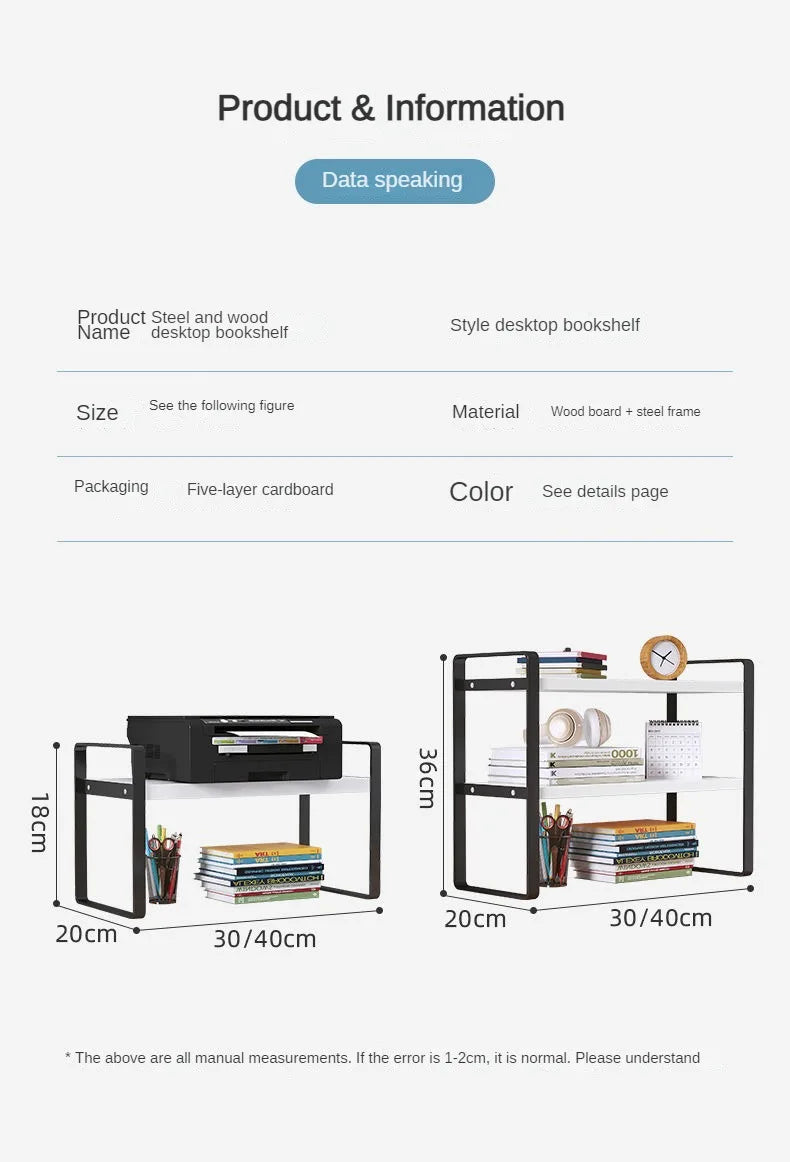 Shelf Desktop Storage  Bookshelf Student Desk Shelves Racks Office Computer Desk Tiered Cabinet Home Storage Holders Organizer    Home Decor Supply | Online Retail | ShoreShopper.com