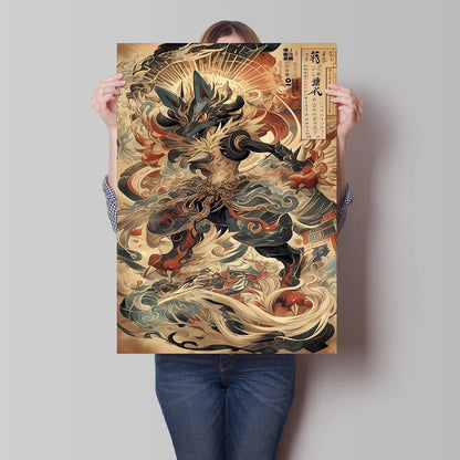 High Quality Pokemon Arcanine Pikachu Wall Painting with Unique Designs and Gorgeous Colors Adding A Touch of Brightness To Wall    Home Decor Supply | Online Retail | ShoreShopper.com