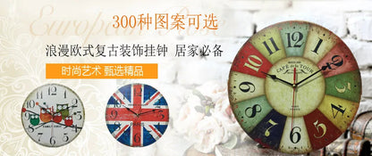 Creative wooden wall clock 30cm MDF density board silent quartz clock    Home Decor Supply | Online Retail | ShoreShopper.com