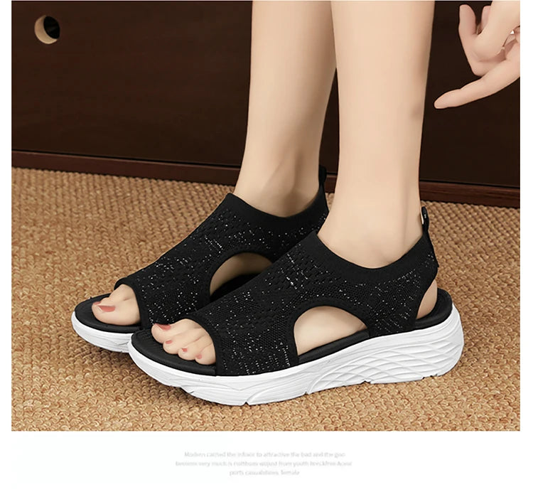 Women's Summer Shoes Breathable Open Toe Wedge Sandals Lightweight Outdoor Comfortable Ladies Casual Walking Sandals    Your Coastal Marketplace | Shoreshopper.com