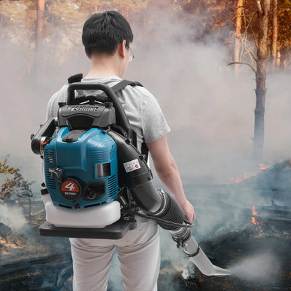 75.6CC  Backpack Leaf Blower, 4 Stroke Gas Powered Leaf Blower, with 498ft ³/s Powerful Blowing, 1.9L Large Fuel Tank    Home Decor Supply | Online Retail | ShoreShopper.com