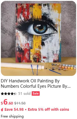 Acrylic Paint By Numbers Modular Picture With Paint Drawing On Canvas Adults Handpainted Gift Wall Art Painting Home Decor    Home Decor Supply | Online Retail | ShoreShopper.com