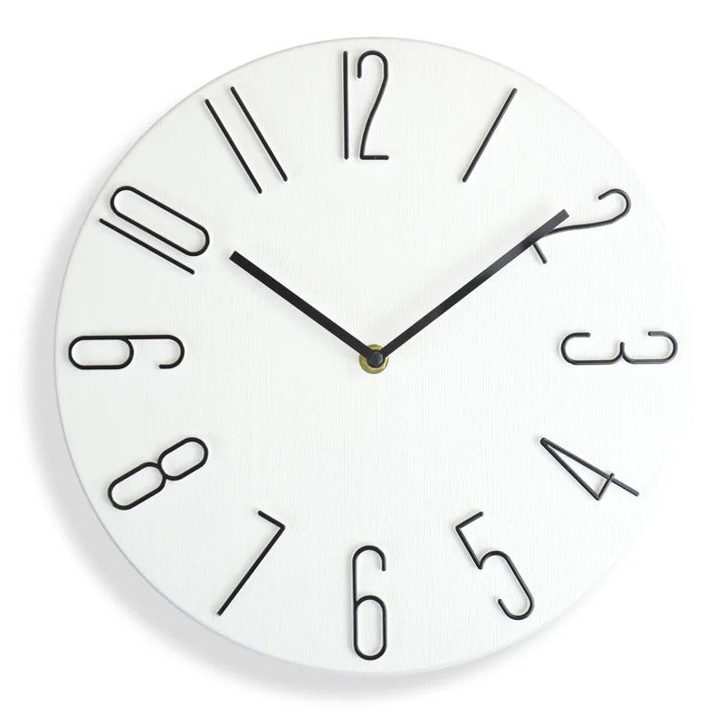 Nordic Style Home Wall Clock No Second Hand Simple Quartz 30"    Home Decor Supply | Online Retail | ShoreShopper.com