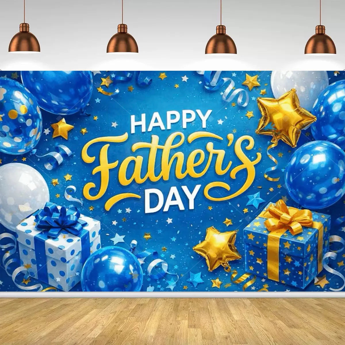 Spanish Feliz Dia Papa Backdrop Father's Day Photo Background Balloon Mustache Tie Banner Dad Party Decoration  Booth Props    Your Coastal Marketplace | Shoreshopper.com