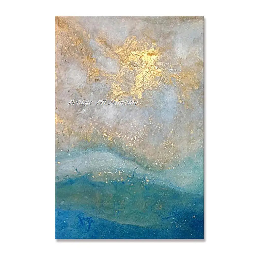 Arthyx,Handpainted Texture Abstract Golden Oil Paintings,Modern Canvas Art Large Wall Pictures Living Room Decor Home Decoration    Home Decor Supply | Online Retail | ShoreShopper.com
