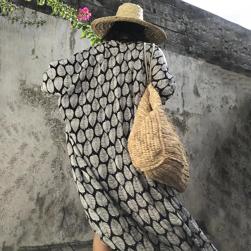Beach Dress Tunic Cover up Embroidery Kaftan Saida de Praia Women Bikini Cover-up Pareo Sarong Beachwear    Your Coastal Marketplace | Shoreshopper.com