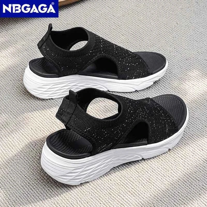 Women's Summer Shoes Breathable Open Toe Wedge Sandals Lightweight Outdoor Comfortable Ladies Casual Walking Sandals