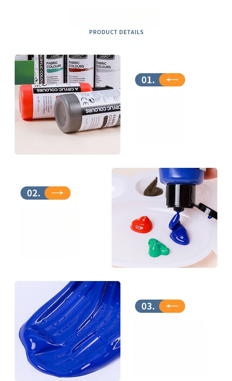 14-color /60ml paint set, beginner's art supplies for painting and doodling, paint palette, brush combination    Home Decor Supply | Online Retail | ShoreShopper.com