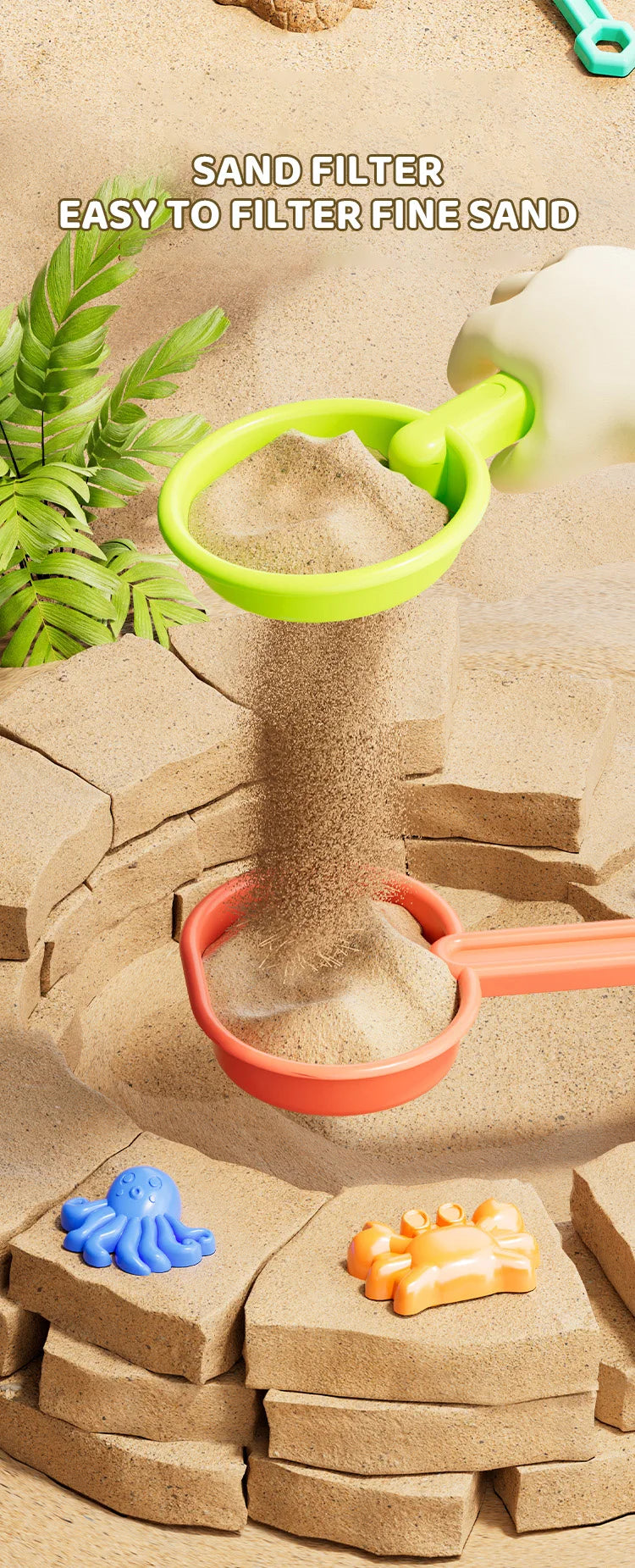 Beach Toys for Kids Sand Toys 31pieces Set Sand Bucket Shovel Rake Toys for Beach Sea Animal Molds Travel Sandbox Toys for Toddl    Your Coastal Marketplace | Shoreshopper.com