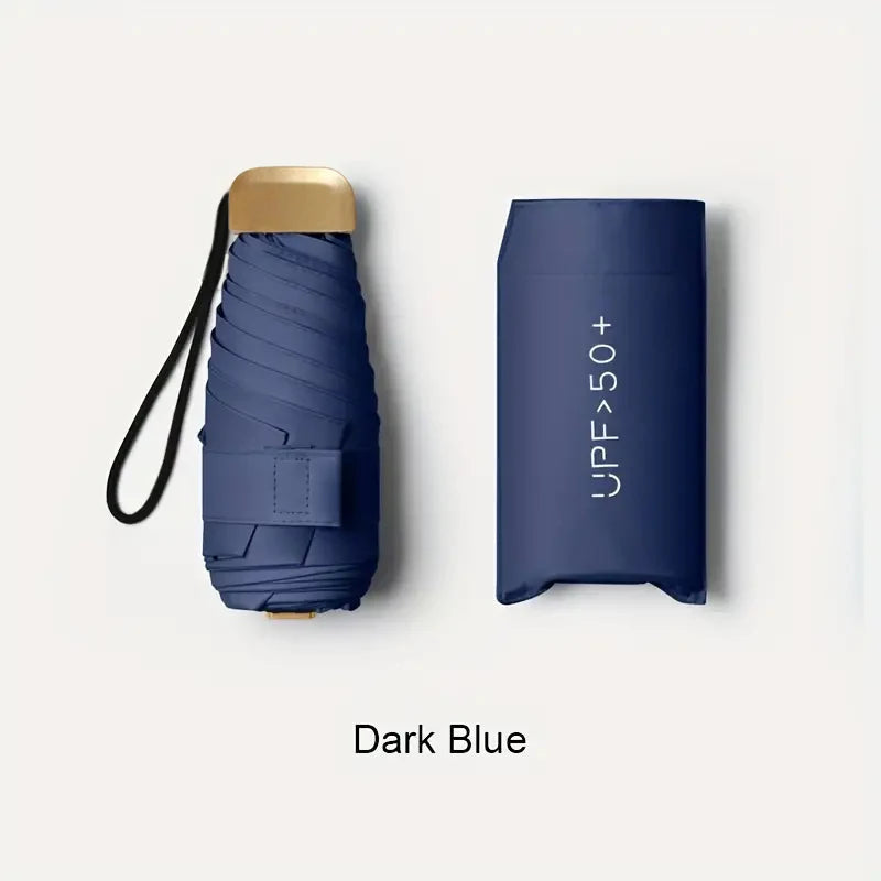 Ultra-Light UV Protection Umbrella - Compact, Foldable Design With Stainless Steel Handle For Sun & Rain, Durable 190T Canopy    Your Coastal Marketplace | Shoreshopper.com