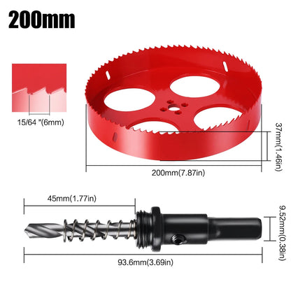 1pc 15-200mm M42 Bi-Metal Hole Saw HSS Drill Bit for Metal Iron Aluminum Stainless Plastic DIY Wood Cutter Tools    Home Decor Supply | Online Retail | ShoreShopper.com