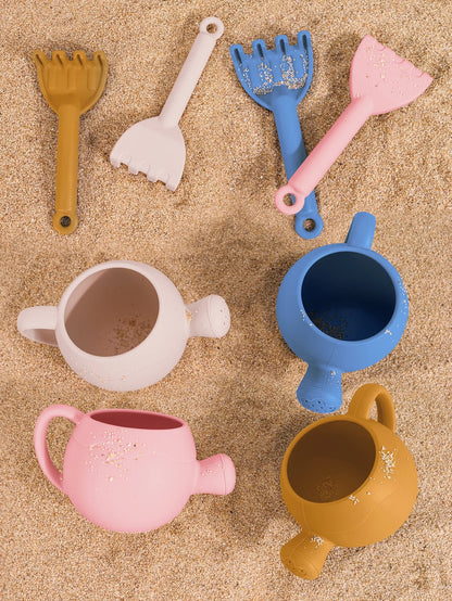 Baby Beach Toys Children Outdoor Games Sand Play Set Infants Digging Sand Silicone Rake Watering Pot Play Beach Toys for Kids    Your Coastal Marketplace | Shoreshopper.com