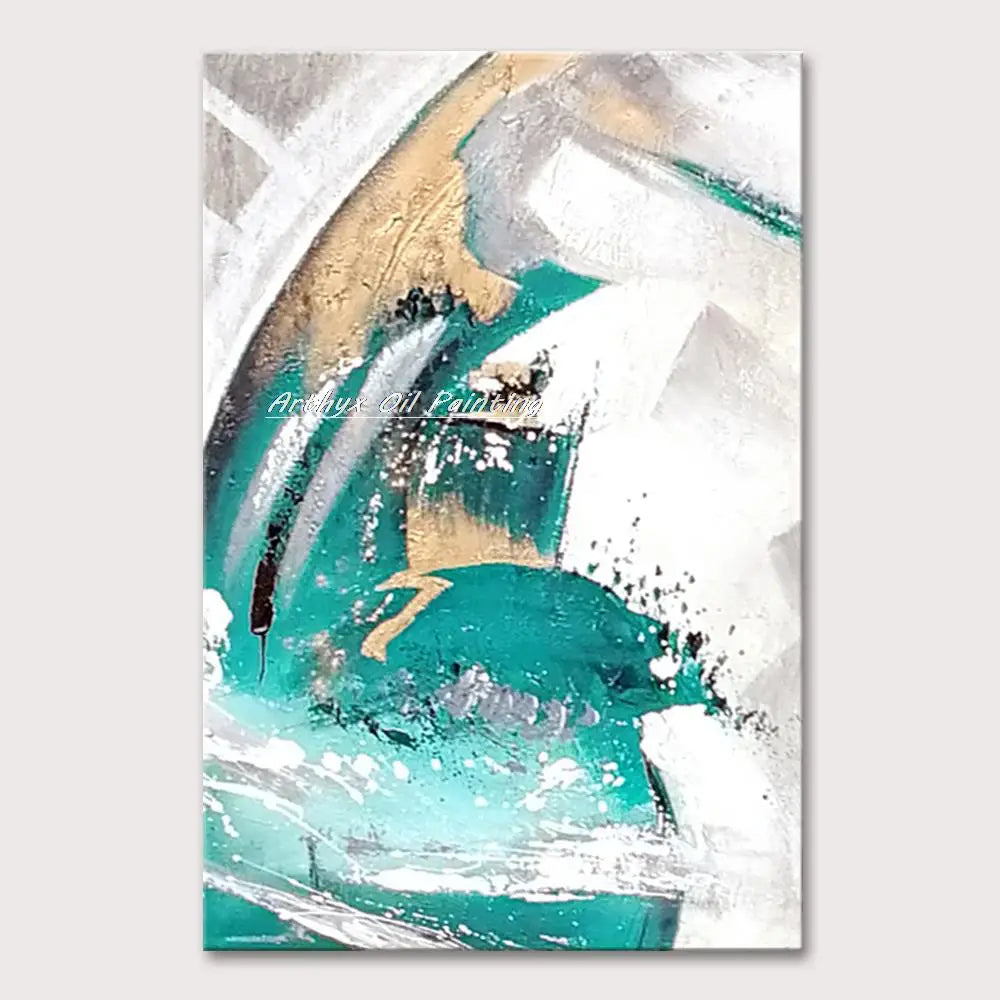 Arthyx,Handpainted Texture Abstract Golden Oil Paintings,Modern Canvas Art Large Wall Pictures Living Room Decor Home Decoration    Home Decor Supply | Online Retail | ShoreShopper.com