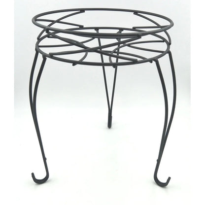 2 Pack Round Metal Plant Stand Indoor Outdoor Display Holder Collapsible Space Saving Iron Durable Rustproof Pots up to 9 Inch    Home Decor Supply | Online Retail | ShoreShopper.com