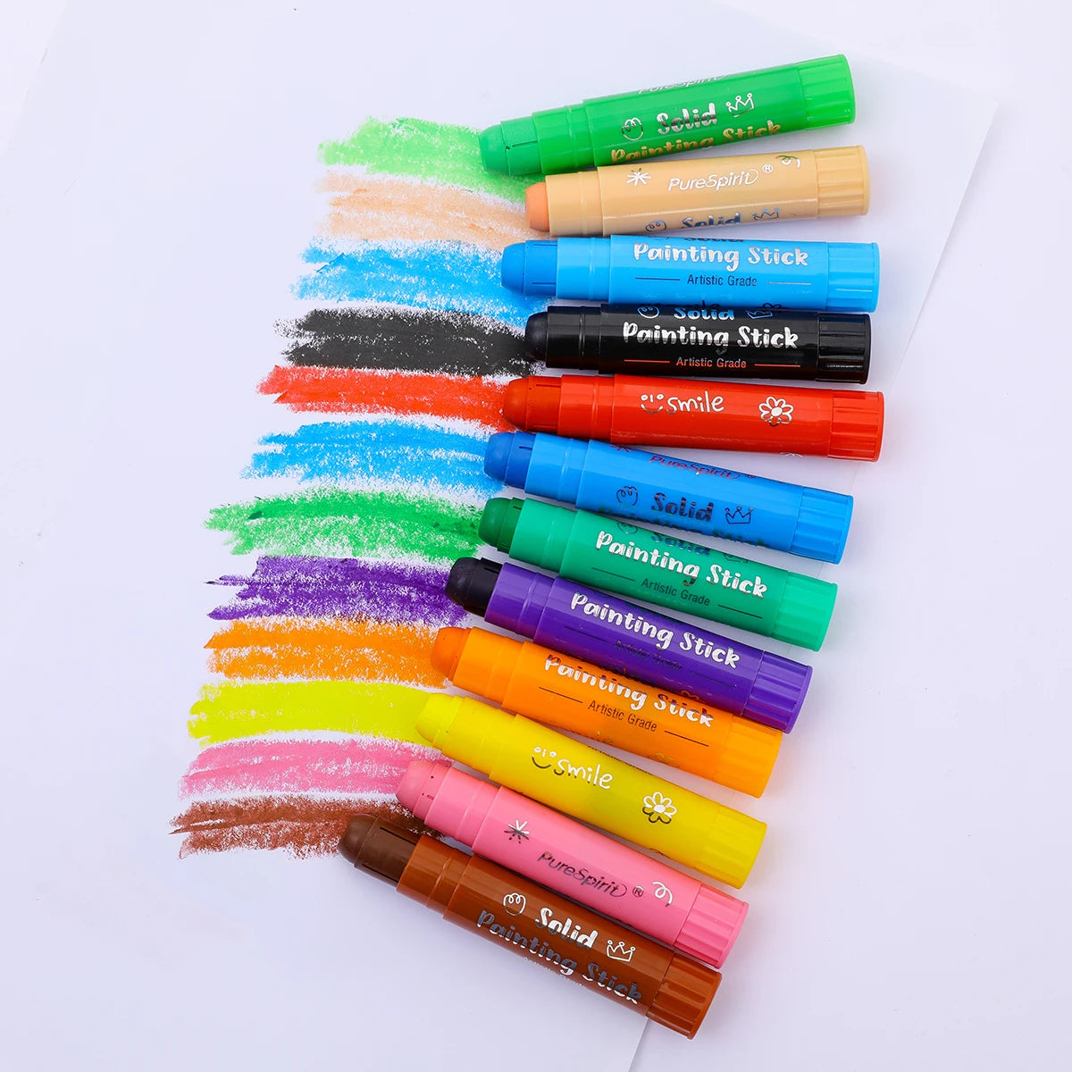 8/12 Colors Crafts Paint Sticks Color Solid Painting Stick Washable Paint Sticks Drawing Graffiti Art for Kids and Students    Home Decor Supply | Online Retail | ShoreShopper.com