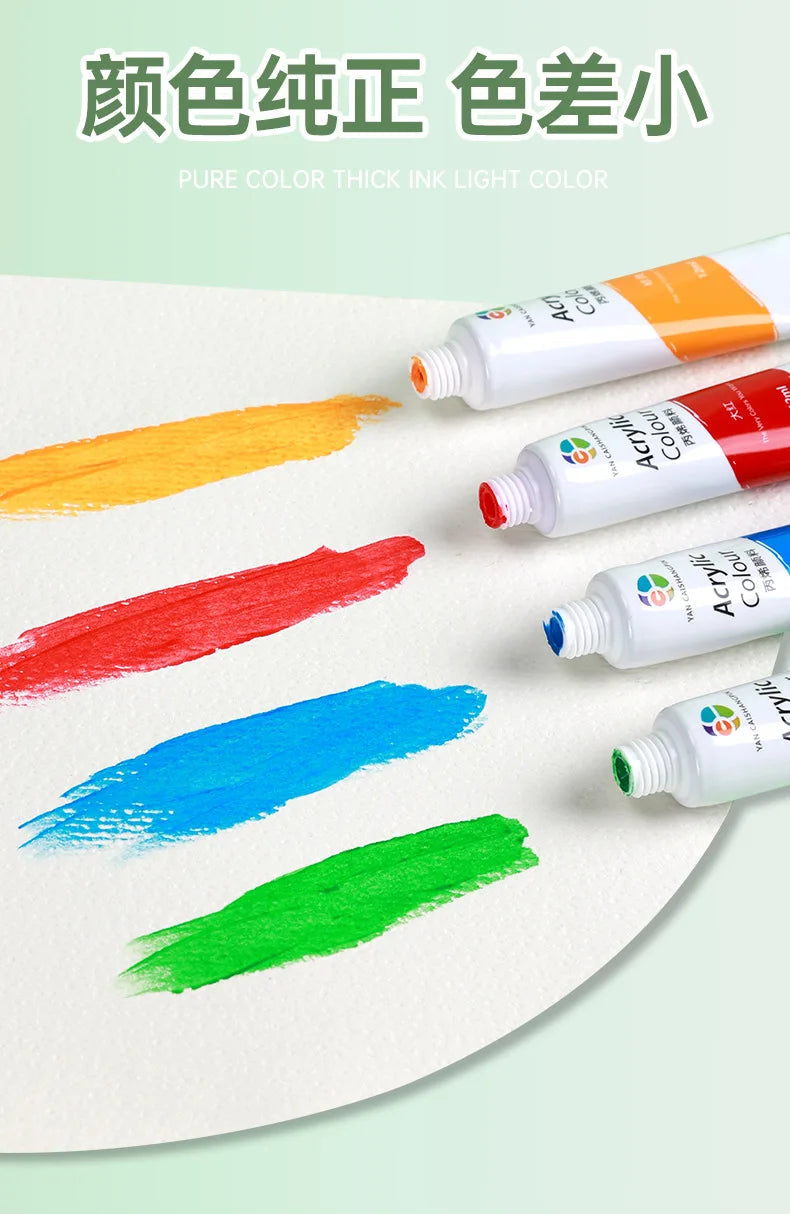 12/18/24/36 Colors Acrylic Paint Set Art Supplies акриловые краски 야광도료 for Artist On Metal Plastic Ceramic Leather Wood Glass    Home Decor Supply | Online Retail | ShoreShopper.com