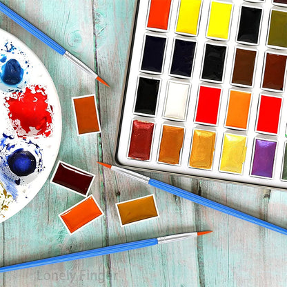 30Pcs Paint Brushes Small for Students - Fine Detail Set for Classroom, Model, Canvas, Face, Nail Art, Acrylic, Watercolor, and    Home Decor Supply | Online Retail | ShoreShopper.com