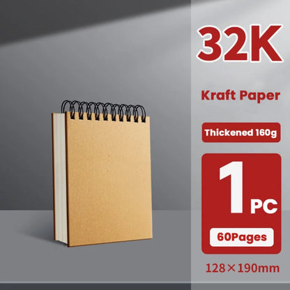 High Quality Kraft Paper Art Sketchbook A4/8K/16K/32K/A3 Flip-up Drawing Notepad 30Sheets/60Pages Spiral Notebook Art Supplies    Home Decor Supply | Online Retail | ShoreShopper.com