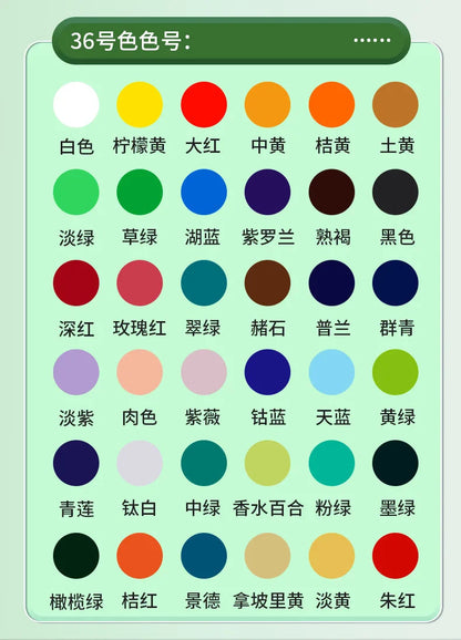 12/18/24/36 Colors Acrylic Paint Set Art Supplies акриловые краски 야광도료 for Artist On Metal Plastic Ceramic Leather Wood Glass    Home Decor Supply | Online Retail | ShoreShopper.com